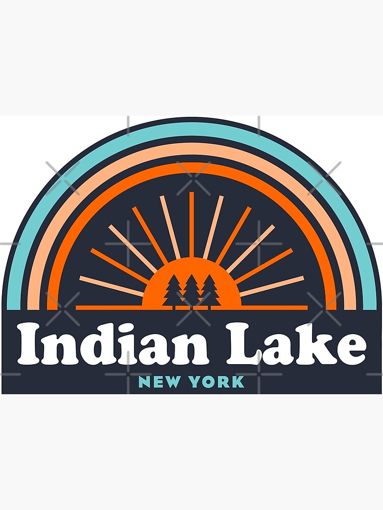 "Indian Lake New York Rainbow" Poster by esskay Redbubble