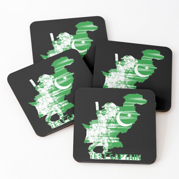 Item preview, Pakistan Cricket Test Captain Flag 4a   designed and sold by BraaiNinjaz.