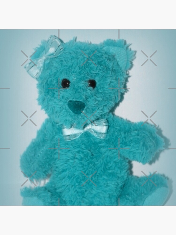 Turquoise teddy sales bear