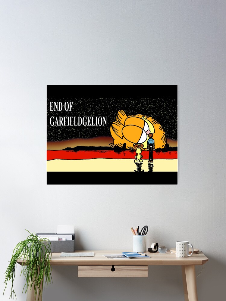 redbubble neon genesis evangelion garfield