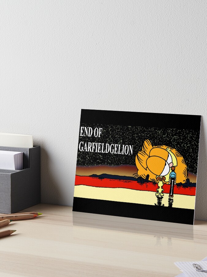 redbubble neon genesis evangelion garfield