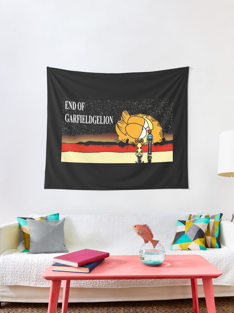 redbubble neon genesis evangelion garfield