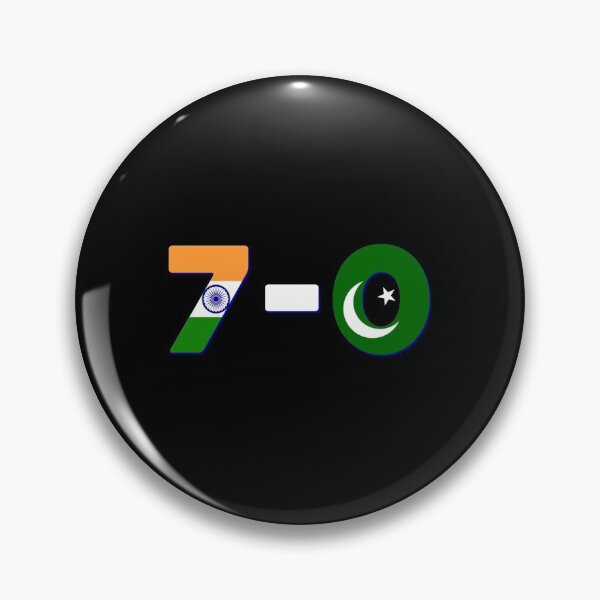 Artikelvorschau, Indien 7 Pakistan 0 2019 Indien Rekord Cricket World Cup Trikots entworfen und verkauft von BraaiNinjaz.