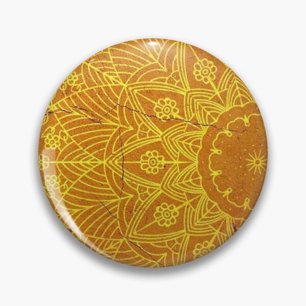 Item preview, Oriental yellow orange mandala designed and sold by NoahDea.