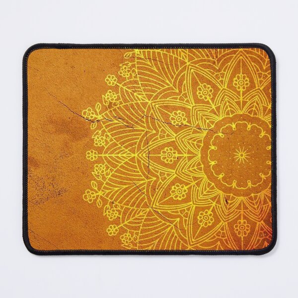 Item preview, Oriental yellow orange mandala designed and sold by NoahDea.