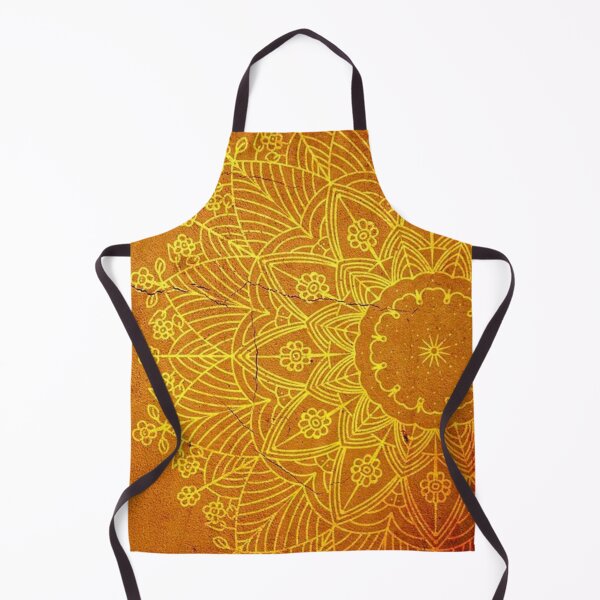 Item preview, Oriental yellow orange mandala designed and sold by NoahDea.