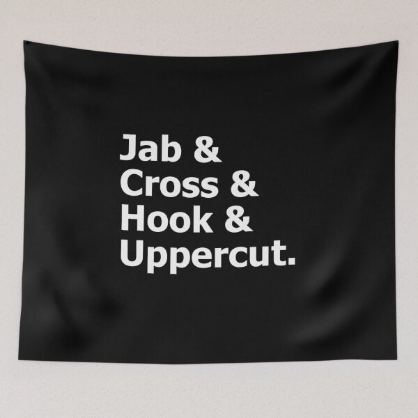 Item preview, Jab Cross Hook Uppercut Boxing Fan Pugilist Boxer  designed and sold by The Junto Shop.