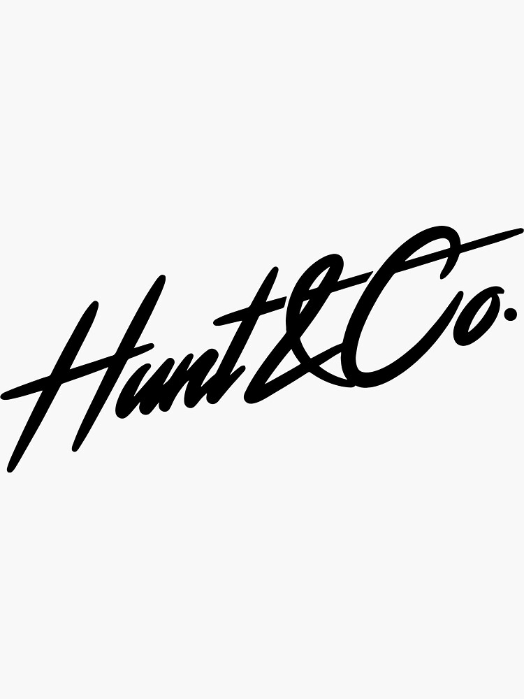 "Hunt & Co TJ Hunt" Sticker for Sale by REDDESIGN Redbubble