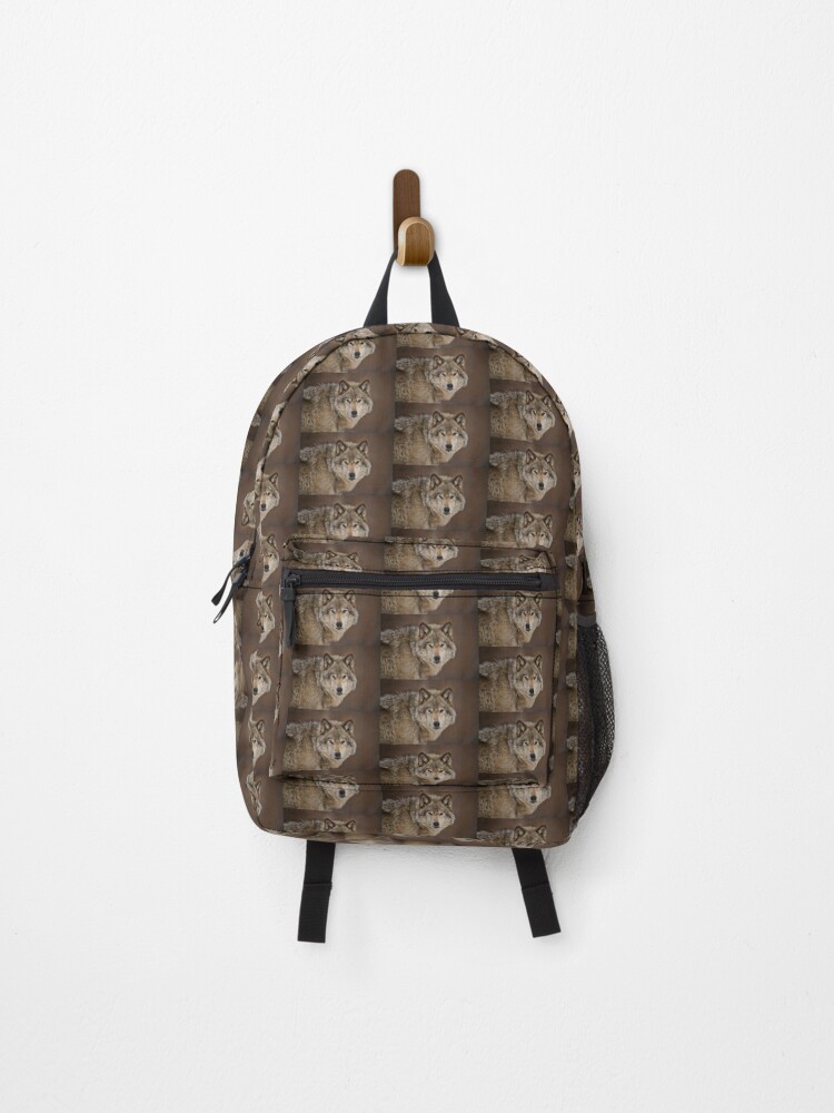 Thumbnail 1 of 3, Backpack, Timber Wolf designed and sold by WolvesOnly.