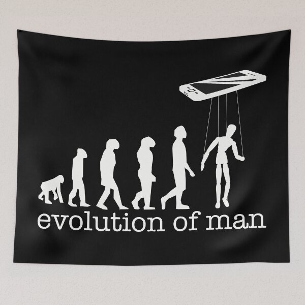 Item preview, evolution of man-Darwin/Darwinism-funny anti tech-social media designed and sold by YomeHayin.