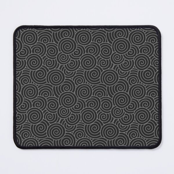 Item preview, Curly wave pattern: silver gray on black designed and sold by oceanys.