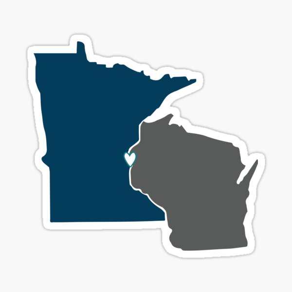 Minnesota Love | Minnesconsin | MN | WI Sticker