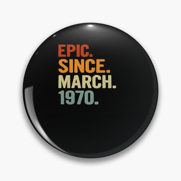 Item preview,  51 Years Old Retro Birthday Gift Epic Since March 1970 Premium designed and sold by KathleenTrujil.