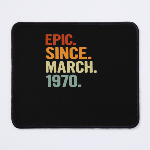 Item preview, 51 Years Old Retro Birthday Gift Epic Since March 1970 Premium designed and sold by KathleenTrujil.