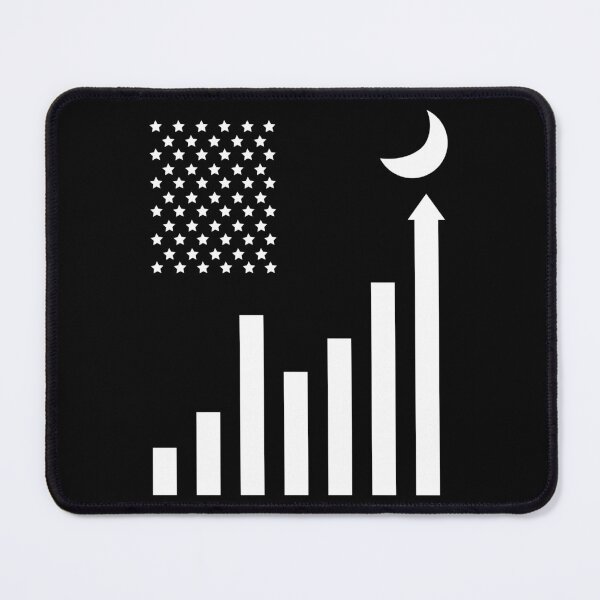 Item preview, Crypto Trading USA Flag To The Moon Candlesticks American Flag designed and sold by iceteeselling.