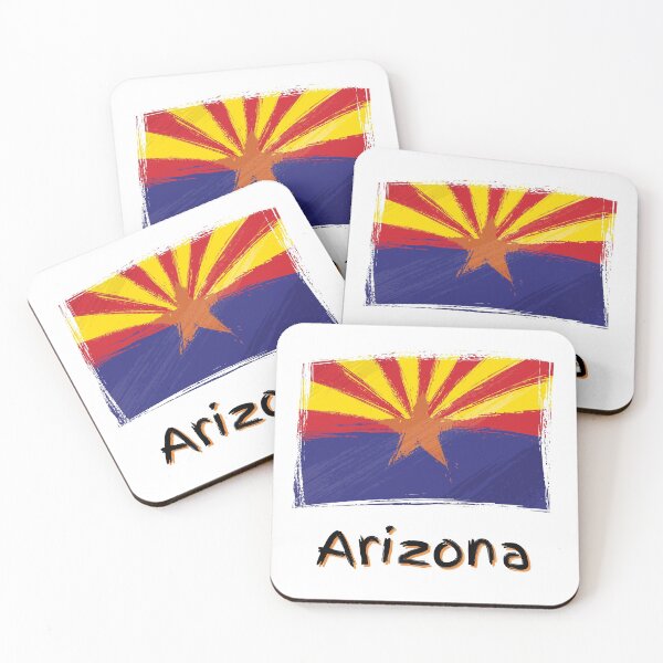 Item preview, Arizona Flag - Grunge Design designed and sold by hijackhippo.