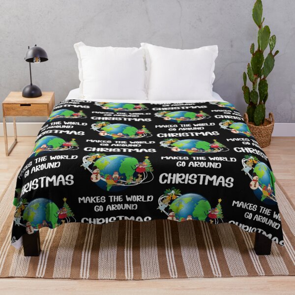 Item preview, CHRISTMAS MAKES THE WORLD GO AROUND, MERRY GO ROUND, CHRISTMAS GOES ROUND, CHIRISTMAS MEME, designed and sold by R B Chrystal.