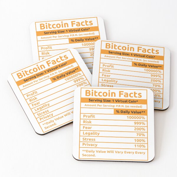 Item preview, Bitcoin Facts designed and sold by Dobsy.