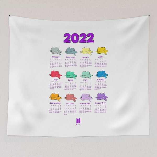 Item preview, 2022 BTS Calendar - SEASON'S GREETINGS designed and sold by SerenaChoe.