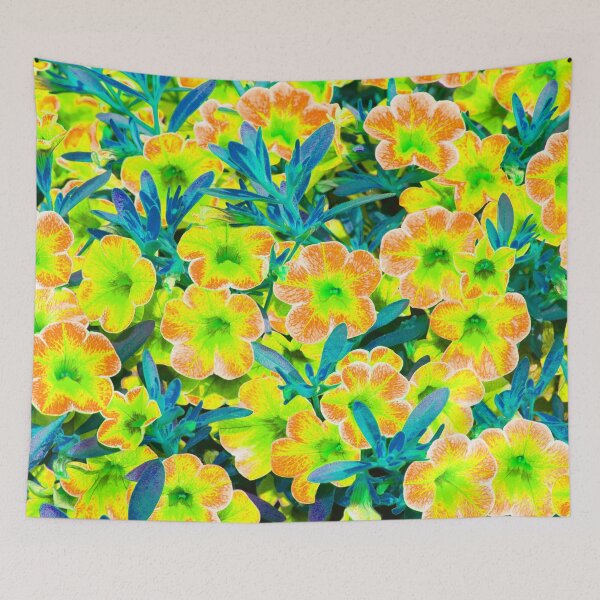 Item preview,  Blooming Yellowish Orange, Yellow, and Green Petunia designed and sold by IraNiva.