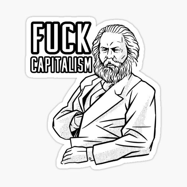 Item preview, Fuck Capitalism -  Karl Marx designed and sold by ArticaDesign.
