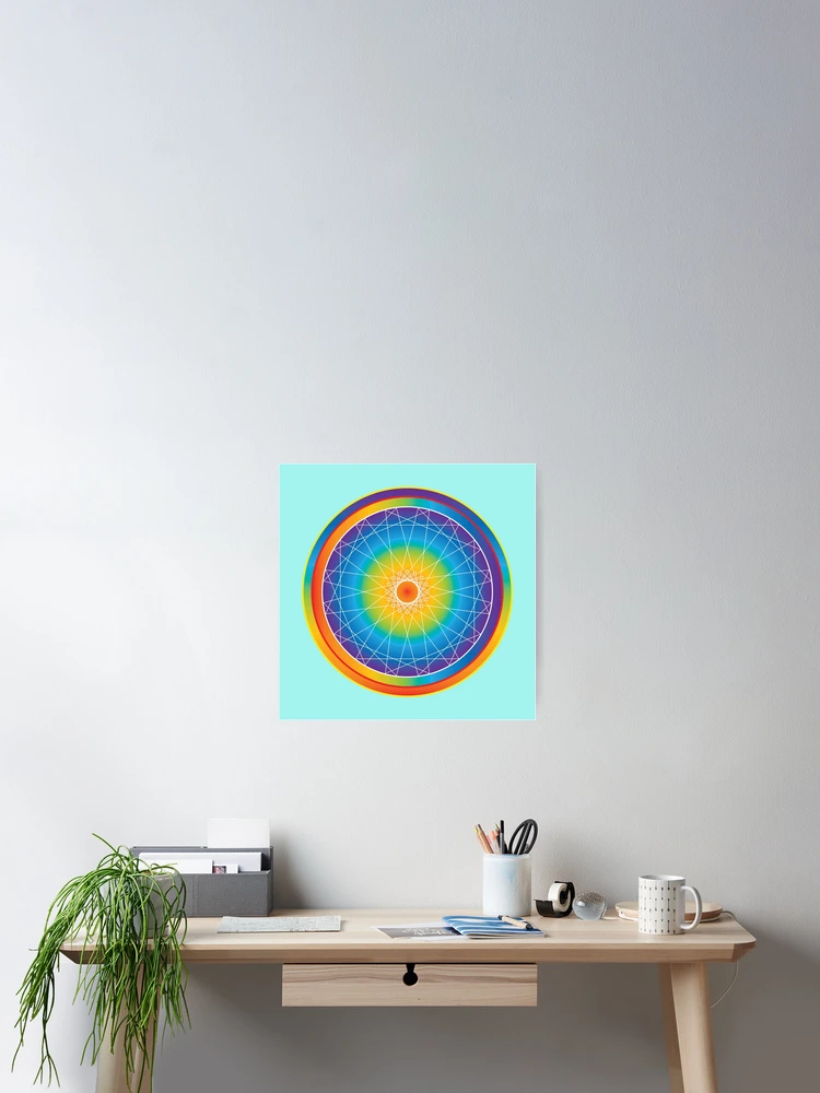 Thumbnail 2 of 3, Poster, wheel designed and sold by InfinitePathArt.