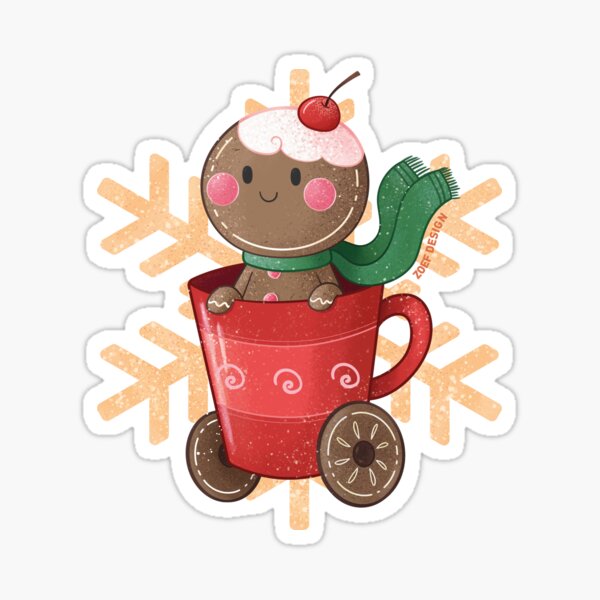 gingerbread man Sticker