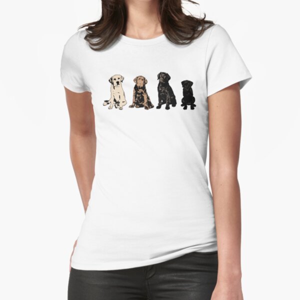 Rainbow of Puppy Love Fitted T-Shirt