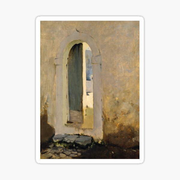 Vista previa del artículo con la obra «Puerta abierta, Marruecos (ca. 1879-1880) de John Singer Sargent», diseñado y vendido por Designedbysm.