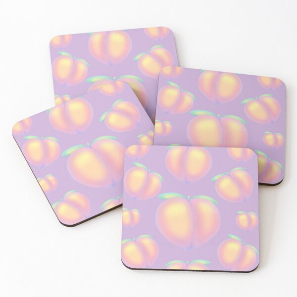 Item preview, Rainbow Pastel Peach - Cute Rainbow Peach Emoji - Blue Pattern designed and sold by Annisa Yuwanda.
