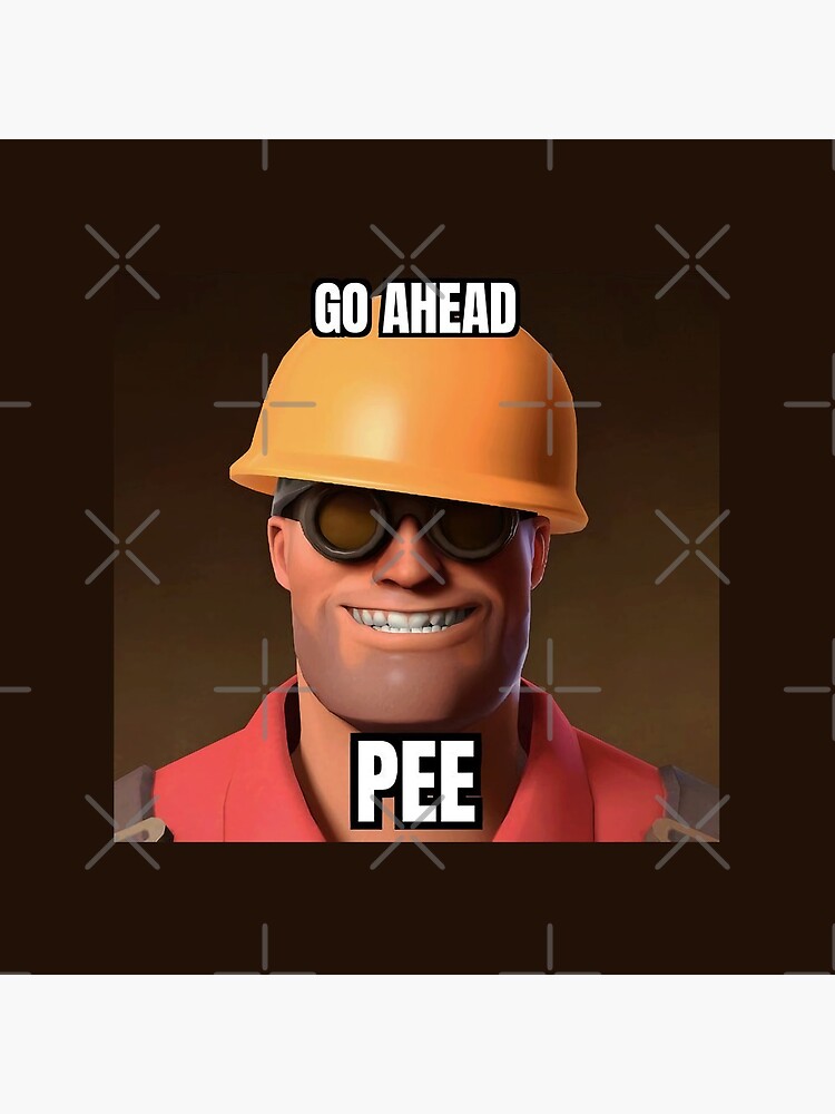 "TF2 Go Ahead Pee" Clock for Sale by neuronic Redbubble