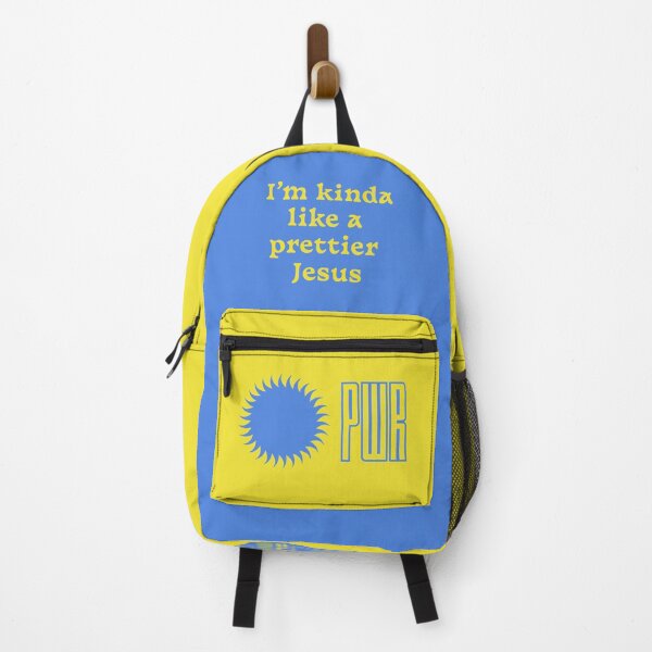 Item preview, Lorde Solar Power Lyric Artwork (I'm Kinda Like A Prettier Jesus - Yellow on Blue) designed and sold by Fox Newton.