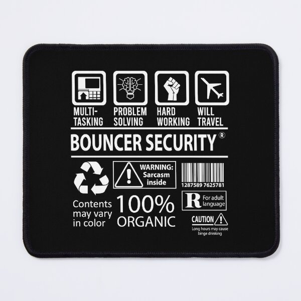 Item preview, Bouncer Security T Shirt - MultiTasking Certified Job Gift Item Tee designed and sold by killingworthhi.