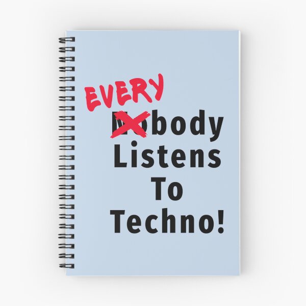 Item preview, Everybody Listens to Techno! - Music   designed and sold by atientPanda.