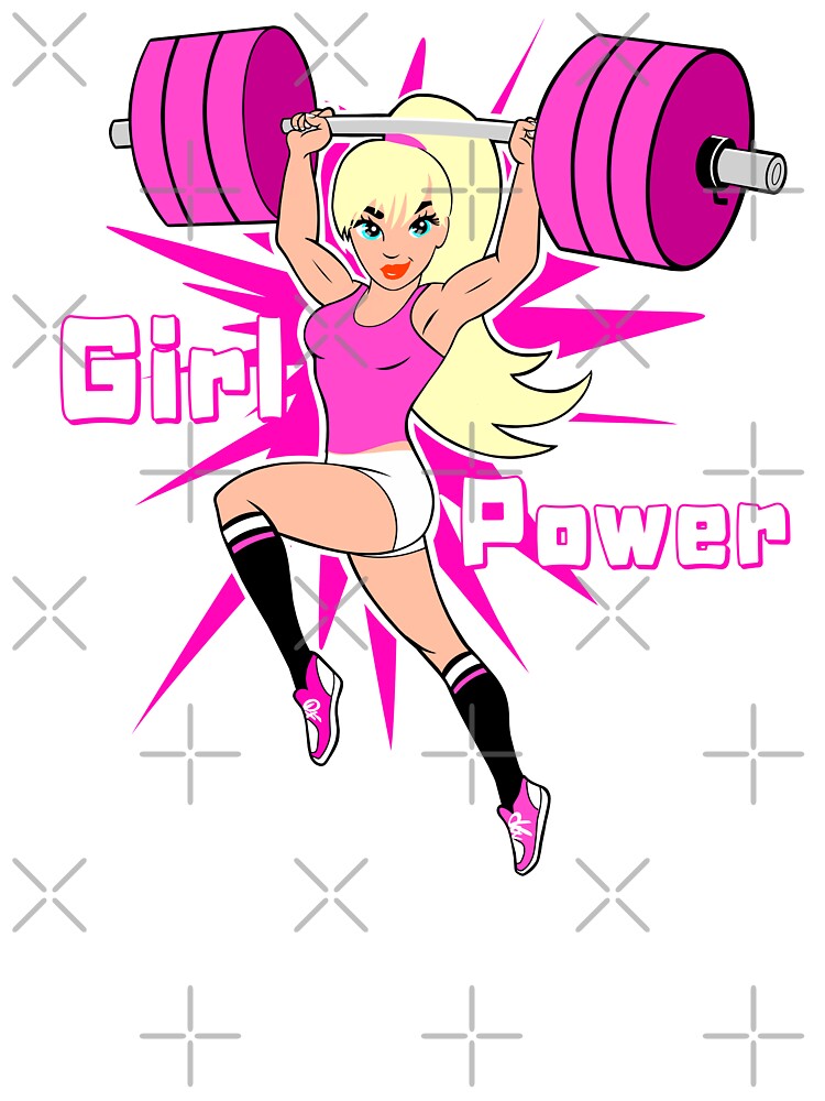 Barbell Love fitness girl Kids T-Shirt for Sale by Tim Addison