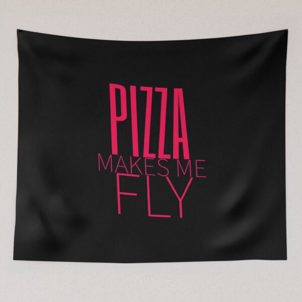 Item preview, Pizza makes me fly funny pizza lover quote designed and sold by teesresolution.