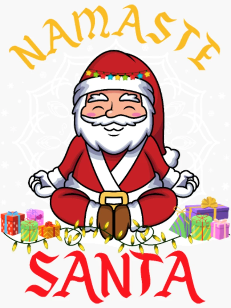 Namaste Christmas Funny Yoga