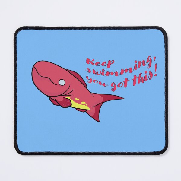 Item preview, Cute happy plum fish - keep swimming designed and sold by kukulgraphics.