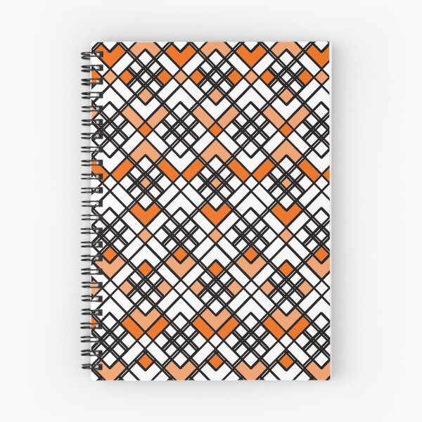 Item preview, Abstract geometric pattern - orange and white. designed and sold by K.S ART.