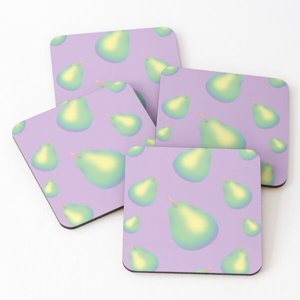 Aperçu de l'œuvre Rainbow Pastel Pear - Cute Rainbow Per Emoji - Blue Pattern créée et vendue par Annisa Yuwanda.