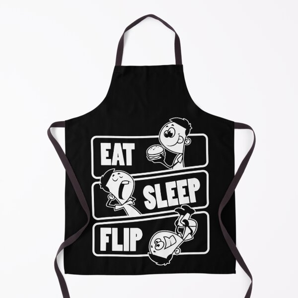 Item preview, Eat Sleep Flip Repeat - Flipping Tumbling Gymnast print designed and sold by theodoros20.