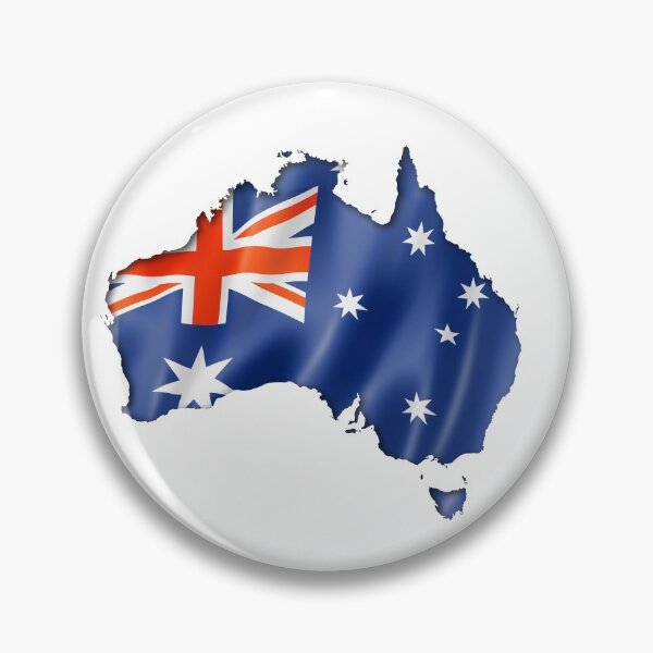 Item preview, Australia Map With Flag Interior designed and sold by hijackhippo.