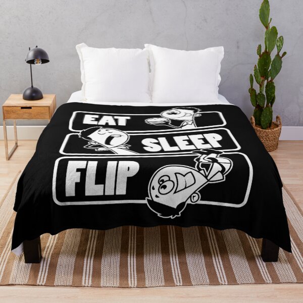 Item preview, Eat Sleep Flip Repeat - Flipping Tumbling Gymnast print designed and sold by theodoros20.