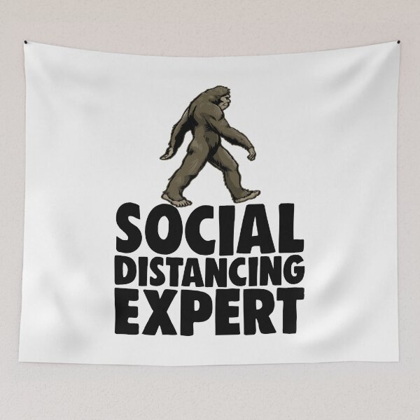 Item preview, Social Distancing Expert Sasquatch designed and sold by Bendthetrend.