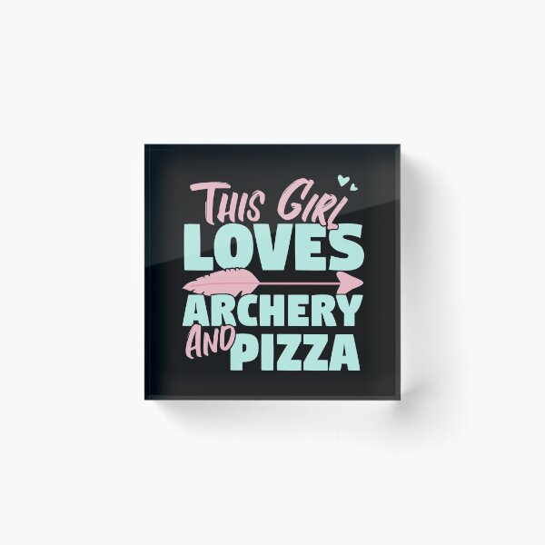 Item preview, This Girl Loves Archery And Pizza Gift product designed and sold by theodoros20.