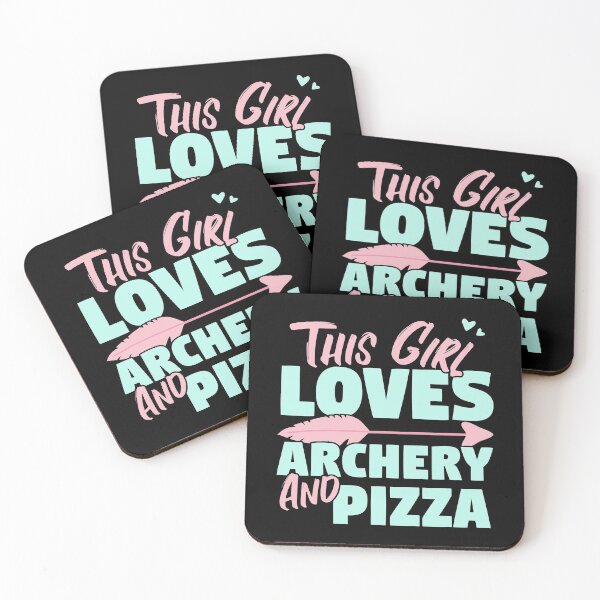 Item preview, This Girl Loves Archery And Pizza Gift product designed and sold by theodoros20.