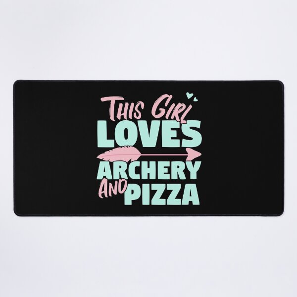 Item preview, This Girl Loves Archery And Pizza Gift product designed and sold by theodoros20.