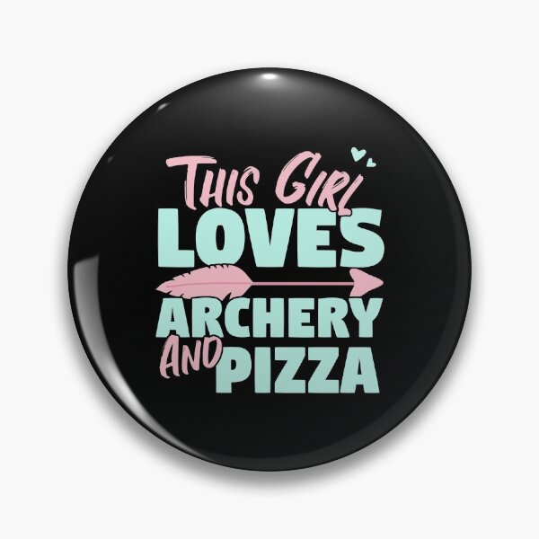 Item preview, This Girl Loves Archery And Pizza Gift product designed and sold by theodoros20.