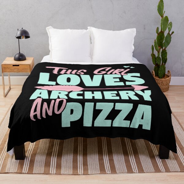 Item preview, This Girl Loves Archery And Pizza Gift product designed and sold by theodoros20.