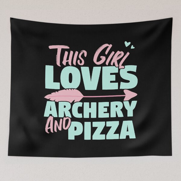 Item preview, This Girl Loves Archery And Pizza Gift product designed and sold by theodoros20.